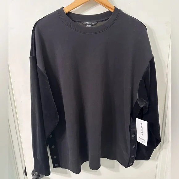 Athleta Retroplush Crewneck Velvet Sweatshirt - Picture 5 of 10